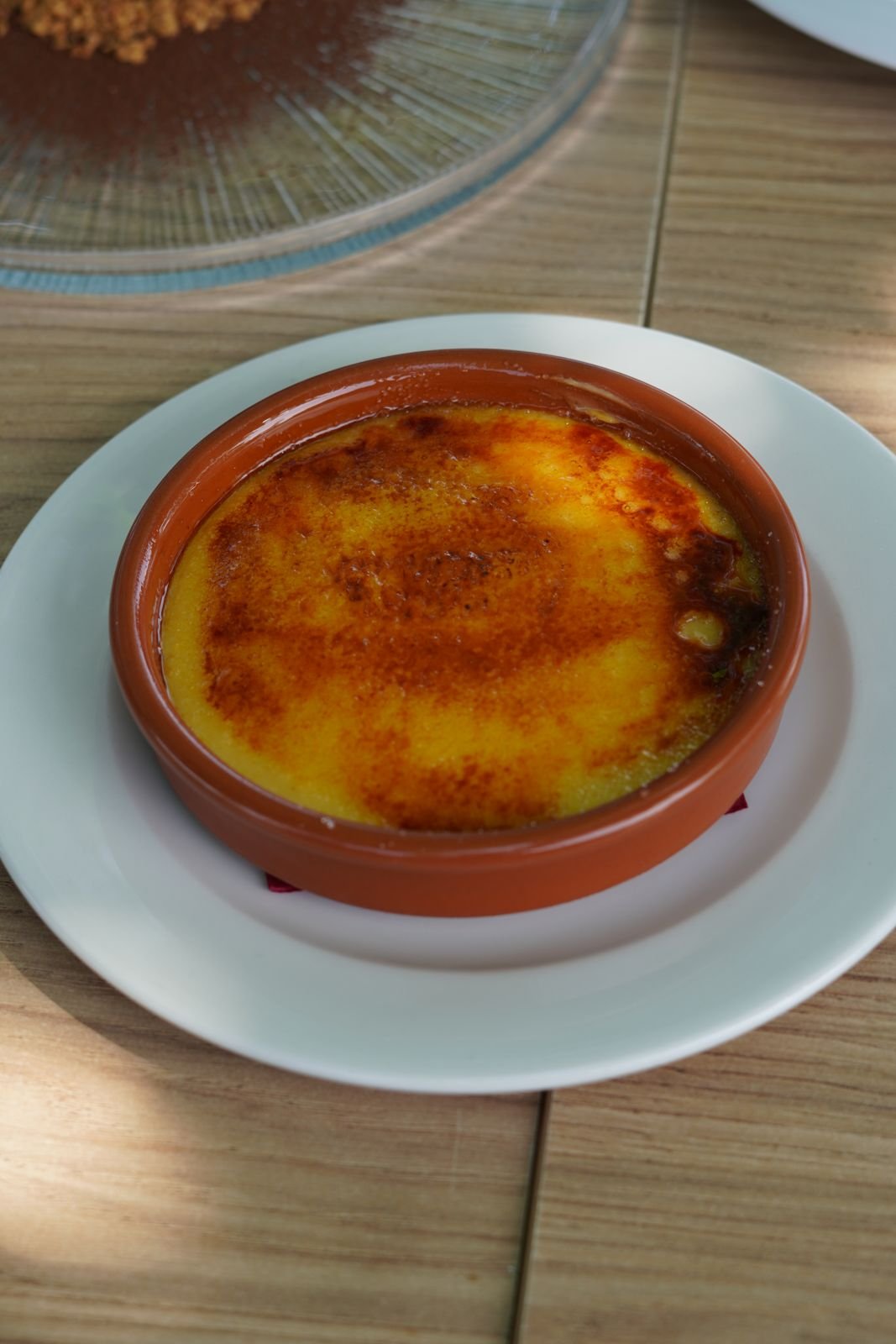 Crema catalana quemada al momento